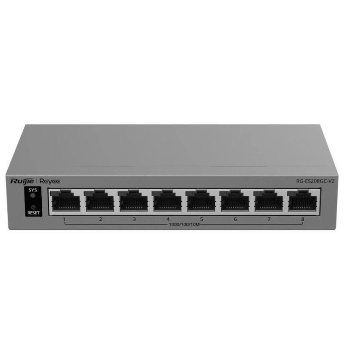 Switch Gestionable L2 Ruijie Rg-Es208gc-V2 8xrj45 Gb Gestion En La Nube