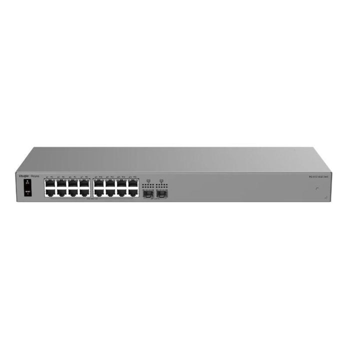 Switch Gestionable L2 Ruijie Rg-Es216gc2ms 18p 16xrj45 Gb 2xsfp 2.5ge Gestion En La Nube