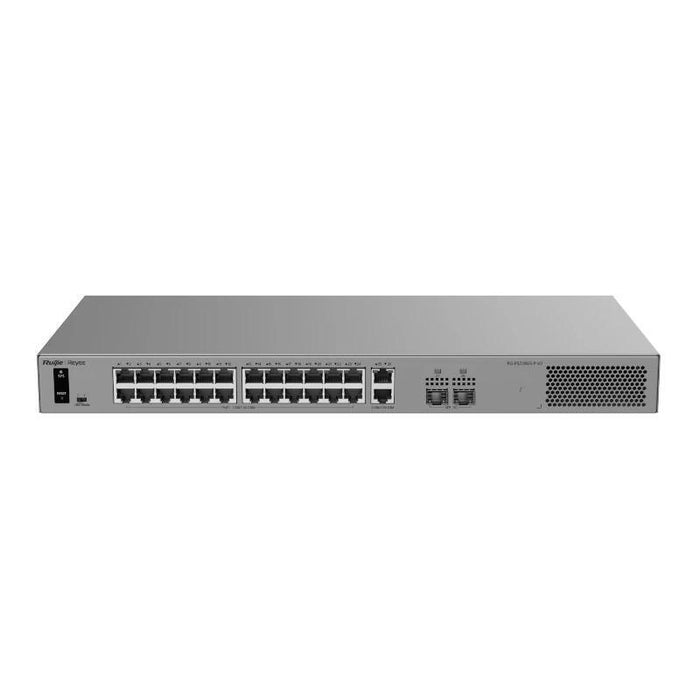 Switch Gestionable L2 Ruijie Rg-Es228gs-P-V2 28p 26xrj45 Gb 2xsfp Ge 24xpoe 370w Gestion En La Nube