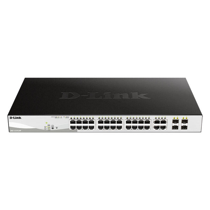 Switch Gestionado D-Link Dgs-1210-24p 24 Puertos Rj-45 10 100 1000 Poe Sfp