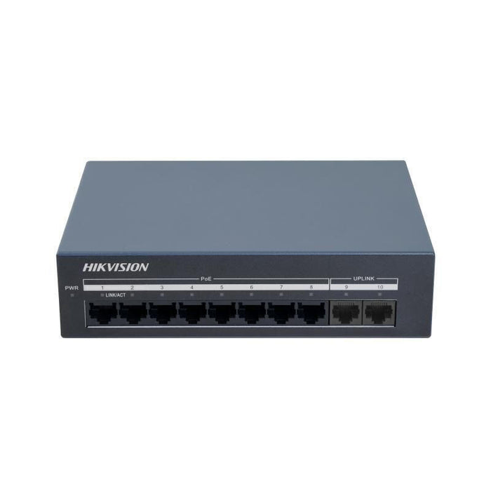 Switch No Administrado 8 Puertos Rj45 Poe Gigabit + 2 Puertos Rj45 Gigabit L2
