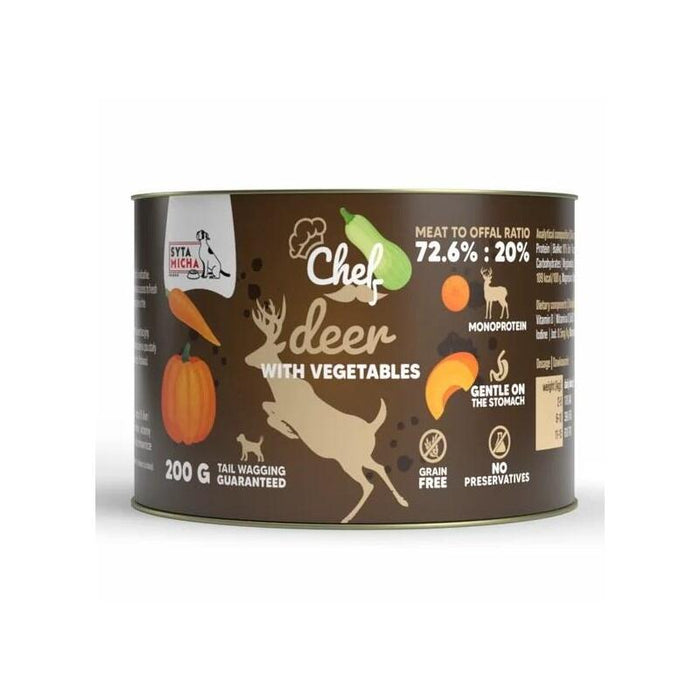 Syta Micha Chef Deer With Vegetables Mono - Comida Húmeda Para Perros - 200g