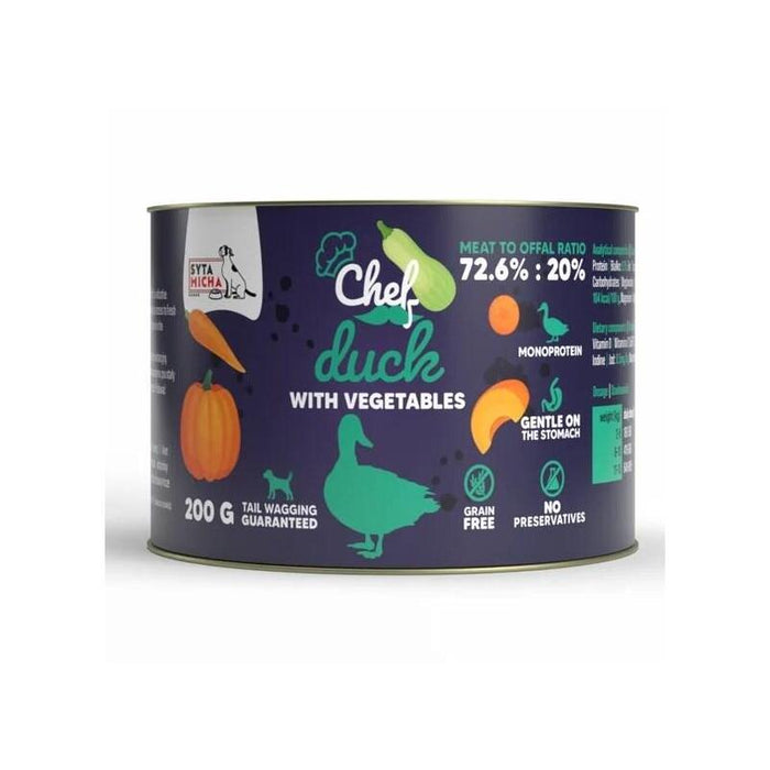 Syta Micha Chef Duck With Vegetables Mono - Comida Húmeda Para Perros - 200g