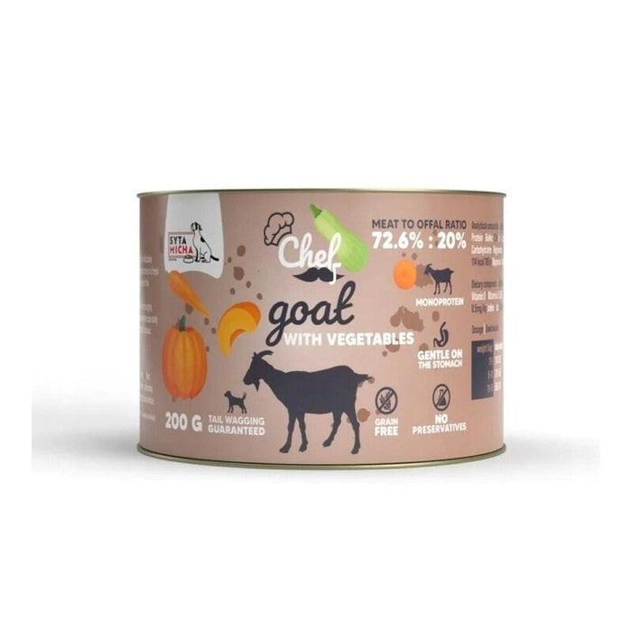 Syta Micha Chef Goat With Vegetables Mono - Comida Húmeda Para Perros - 200g