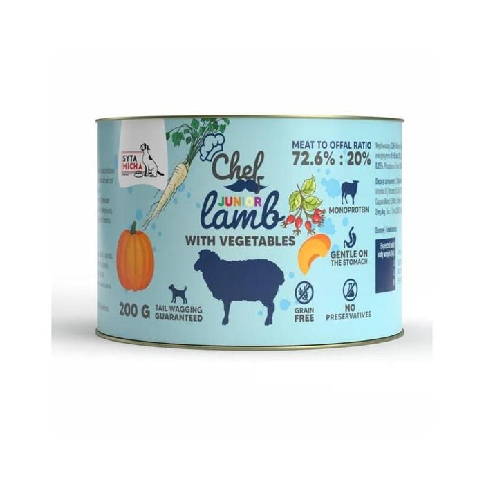 Syta Micha Chef Junior Lamb With Vegetables Mono - Comida Húmeda Para Perros - 200g