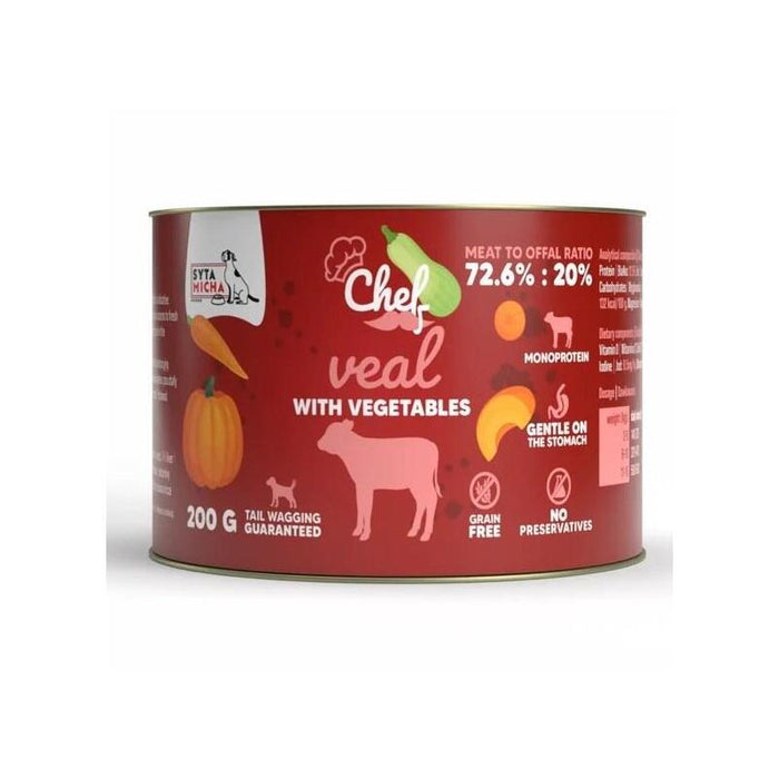 Syta Micha Chef Veal With Vegetables Mono - Comida Húmeda Para Perros - 200g