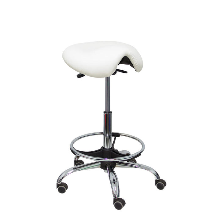 Taburete Alatoz Similpiel Blanco