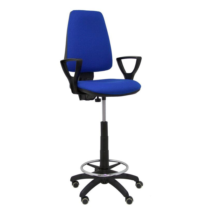 Taburete Elche Cp Bali Azul Brazos Fijos Ruedas De