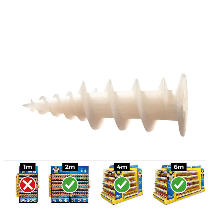 Taco Nylon Carton Yeso Gkd (Caja 50 Unid)