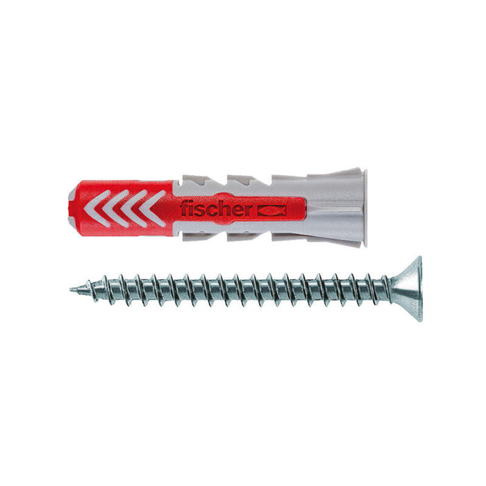 Tacos Duopower T Ø6 X 30 Mm + Tornillos Ø4,5 X 40 Mm, Bolsa 120 Uds