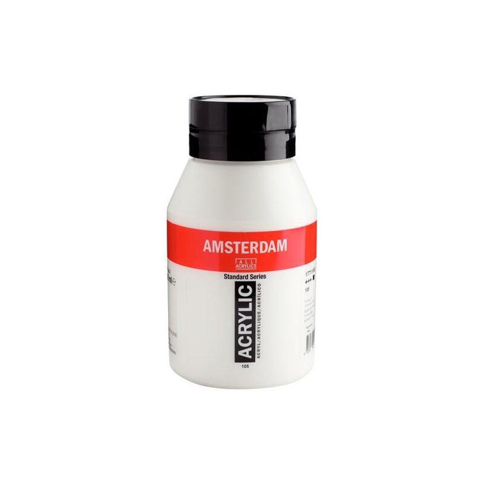 Talens Amsterdam Standard Series Colores Acrílicos Bote 1000ml Blanco De Titanio