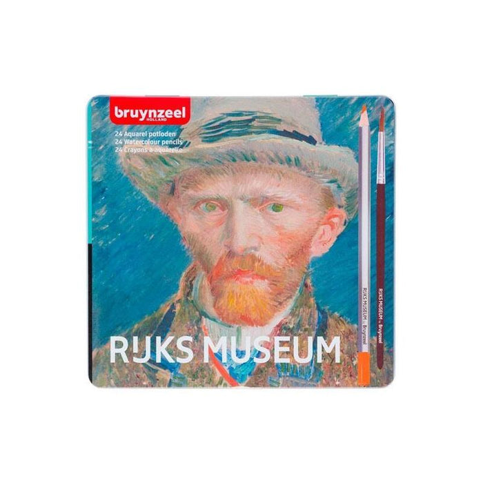 Talens Bruynzeel 24 Lápices Acuarelables Vincent Van Gogh Colores Surtidos -Estuche Metálico-