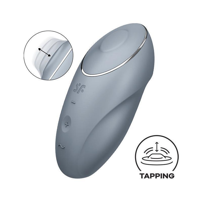 Tap And Climax 1 Vibrador Y Tapping Gris