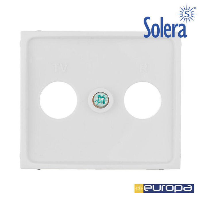 Tapa Para Toma De Señal Tv/R Color Blanco Serie Europa Solera Erp47tlv