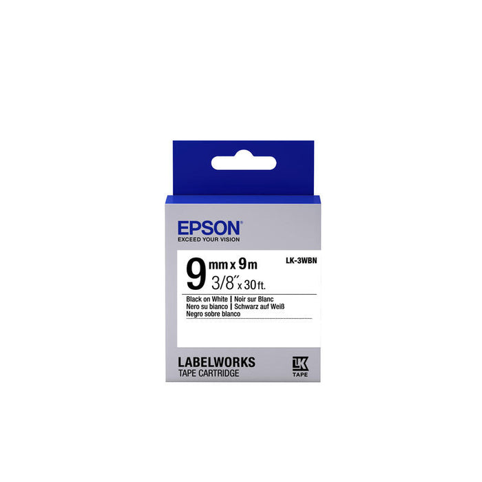 Tape - Lk-3wbn Std Blk-/Wht 9/9supl