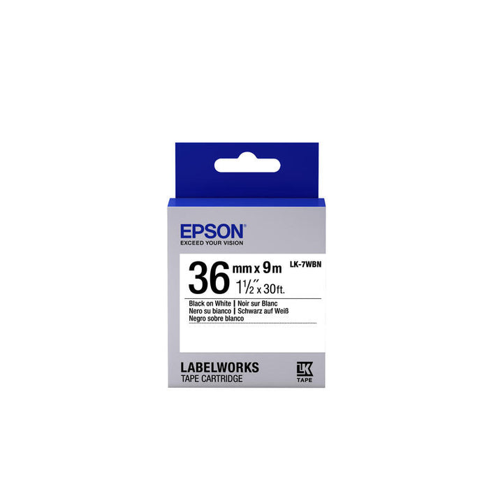 Tape - Lk-7wbn Std Blk-/Wht 36/Supl