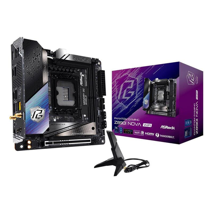 Tarjeta Grafica Asrock Phantom Gaming Z890i Nova Wifi Intel Z890 Lga 1851 (Socket V1) Mini Itx