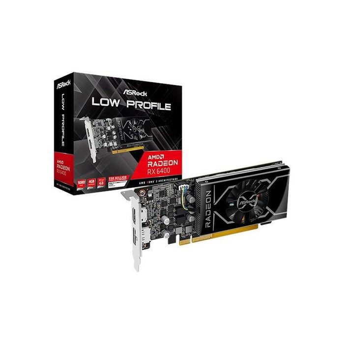 Tarjeta  Grafica  Asrock Rx 6400 Lp 4gb Retail Retail