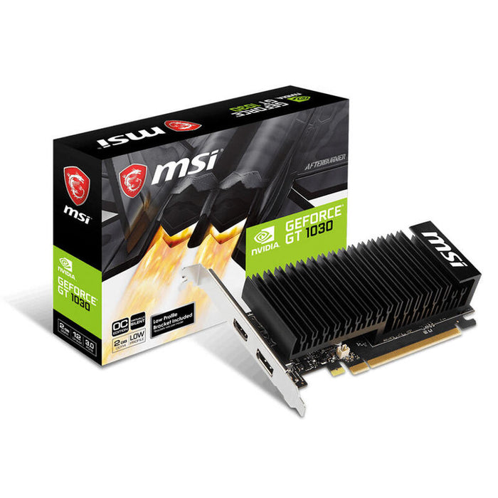 Tarjeta Gráfica Msi Gt 1030 2ghd4 Lp Oc 2 Gb Pci-E 2gb Ddr4/Hdmi/Displayport