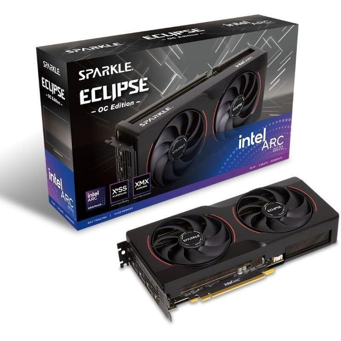 Tarjeta Gráfica Sparkle Intel Arc B570 Eclipse Oc Edition 10gb Gddr6