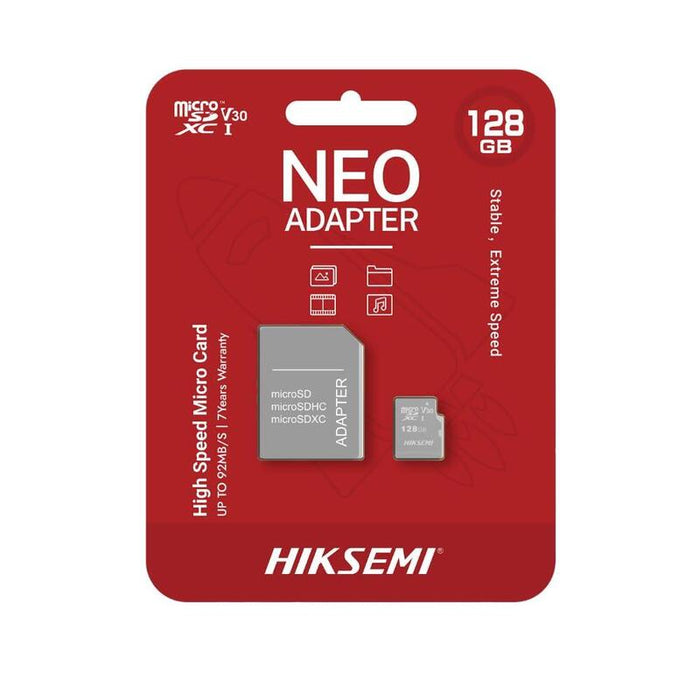 Tarjeta Memoria Hiksemi M-Sd 128g Micro Sdhc - Serie C1 Con Adaptador  92mb/S 40