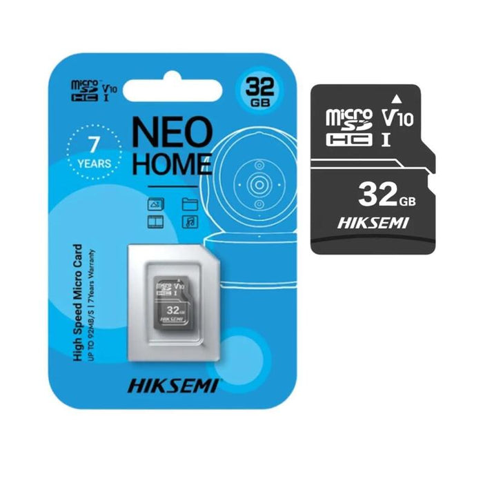 Tarjeta Memoria Hiksemi M-Sd Serie Neo Home 32g Micro Sdhc Tlc 92 Mb/S 25 Mb/S Cla