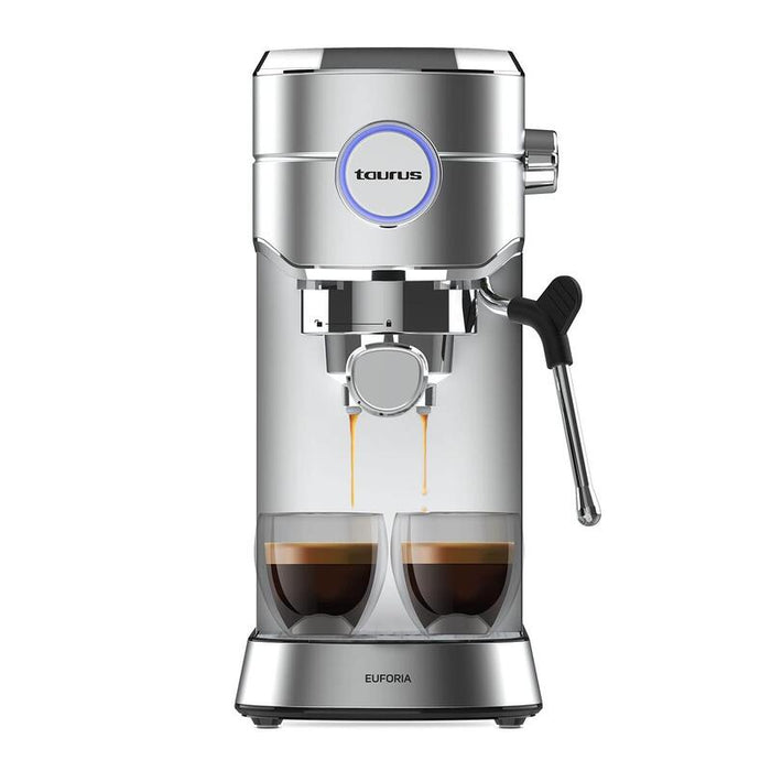 Taurus Cafetera Espresso Euforia, 1450w 20 Bares Depósito 1l Vaporizador Orientable