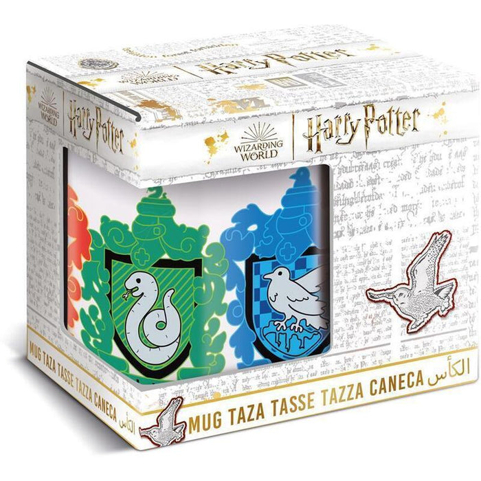 Taza Cerámica Harry Potter Chibi House 325ml (Caja Regalo)