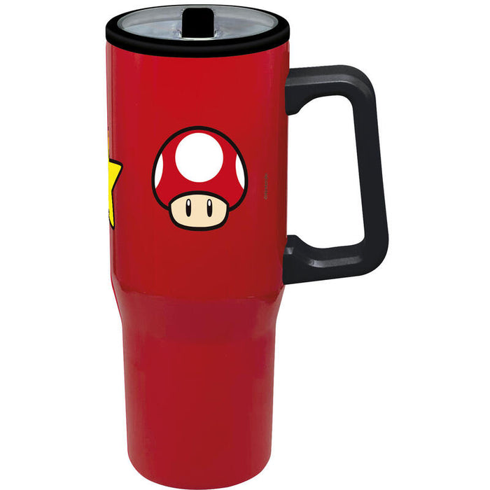 Taza Cool Sipper Xl Acero Inoxidable 905 Ml Super Mario