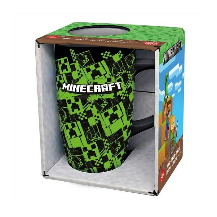 Taza De Cerámica Latte 695 Ml En Caja Regalo Minecraft Iconicmono