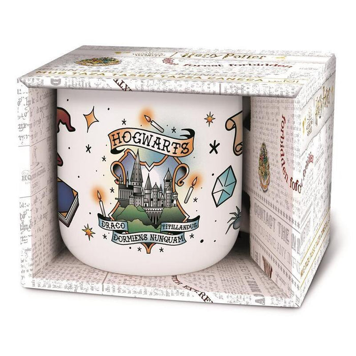 Taza Desayuno De Cerámica Harry Potter  400ml (En Caja Regalo)