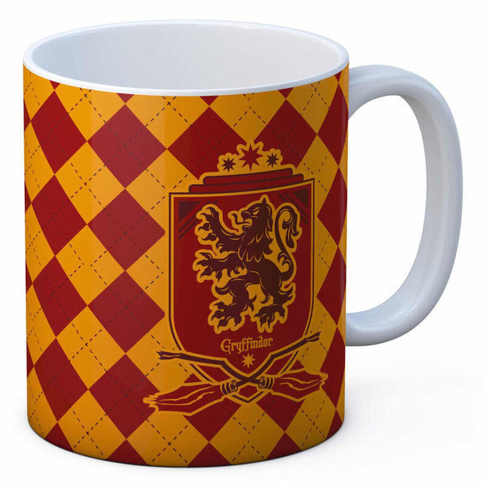 Taza Gryffindor Blanca Ceramica Harry Potter