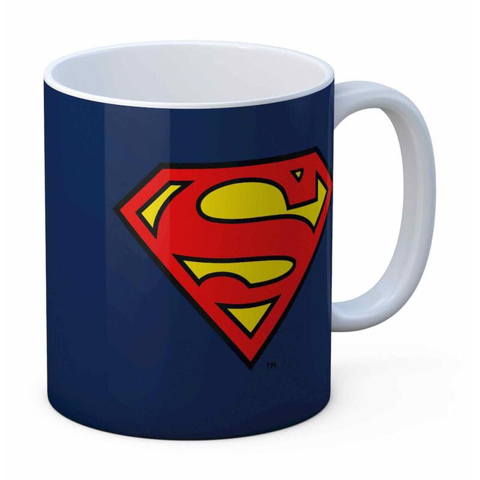 Taza Logo Superman Dc Ceramica Dc Comics