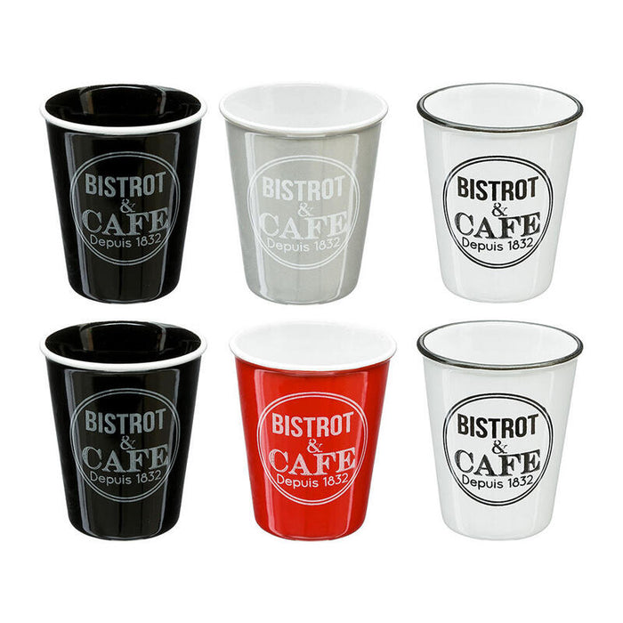 Tazas Modelo Bistrot 110 Ml, 6 Uds