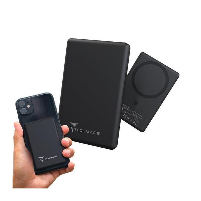 Techmade Power Bank 5000 Mah Magsafe Black Tm-Wwq73