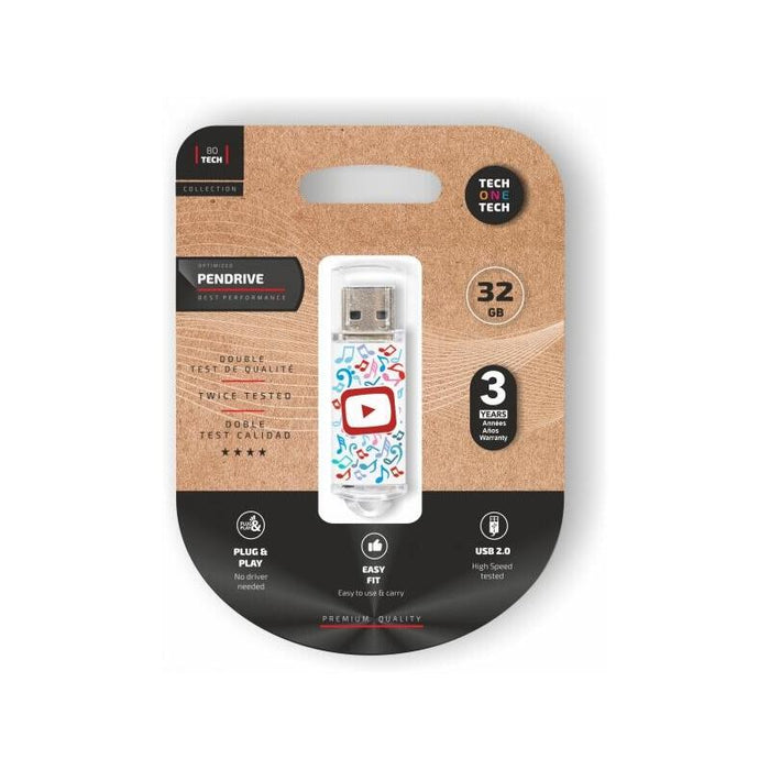 Techonetech Be Super Video Dream Memoria Usb 2.0 32gb (Pendrive)
