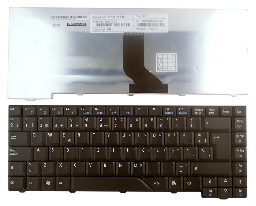 Teclado Para Portátil Portátil Acer Aspire 5930 6920 Nsk-H390S 9J.N5982.90S 6037B0028906