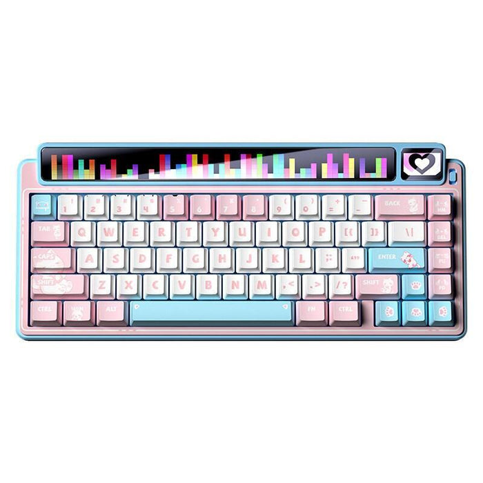 Teclado Aula Gasket Amg65 Blue Lightfeather Rgb