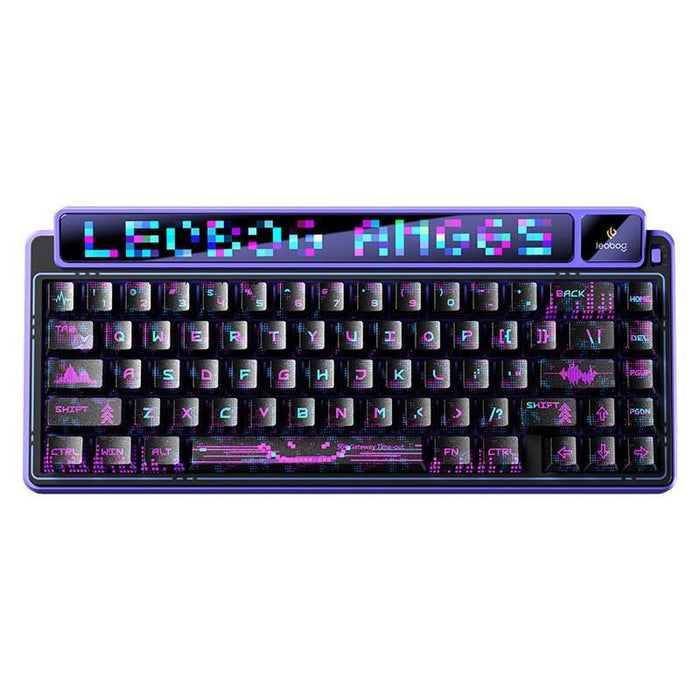 Teclado Aula Gasket Amg65 Purple Lightfeather Rgb