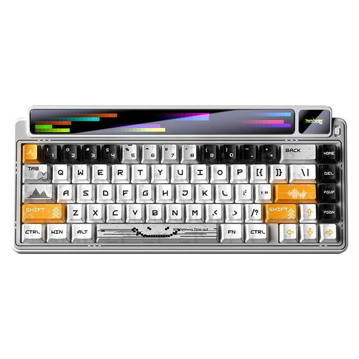 Teclado Aula Gasket Amg65 White Lightfeather Rgb