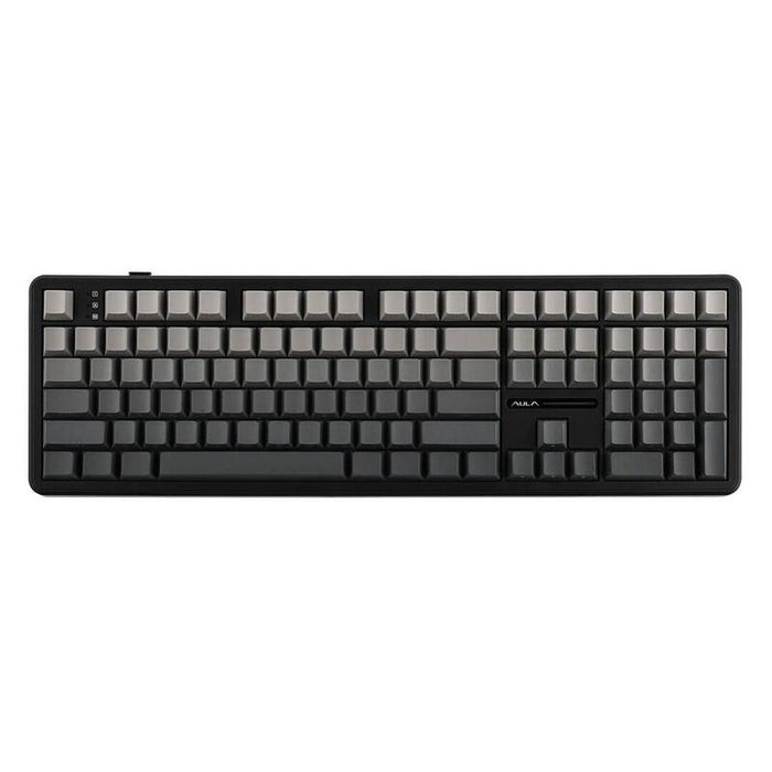 Teclado Con Junta De Goma F108 Gradient Grey Con Interruptores Nimbus V3 Rgb De Aula