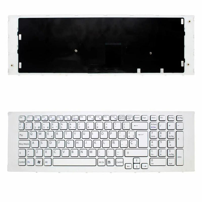Teclado Con Marco Para Portátil Sony Vaio Vpc Ec Vpc Ec2m1e  Vpceb4e1 Vpc Eb14en Bi  Mp 09l26eo 8863 Pcg 71c11m