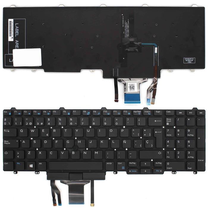 Teclado Para Portátil Dell Latitude E5550 E5570 5580 Precision 3510 7510 Retroiluminado