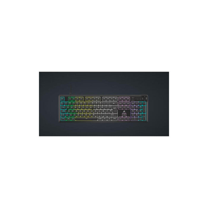 Teclado Español  Corsair Usb K55 Core Rgb Gaming Icue Negro Ch-9226c65-Es