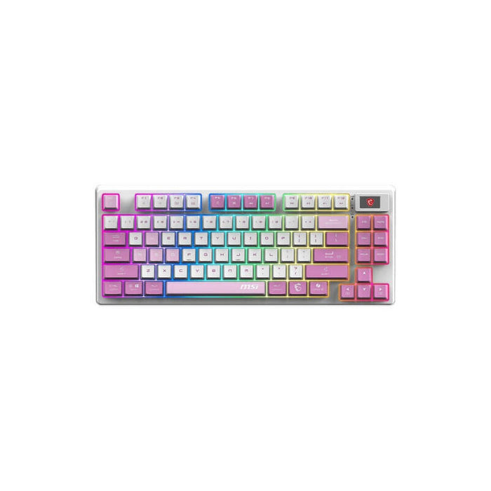 Teclado Español  Msi Forge Gk600 Tkl W Violet Es