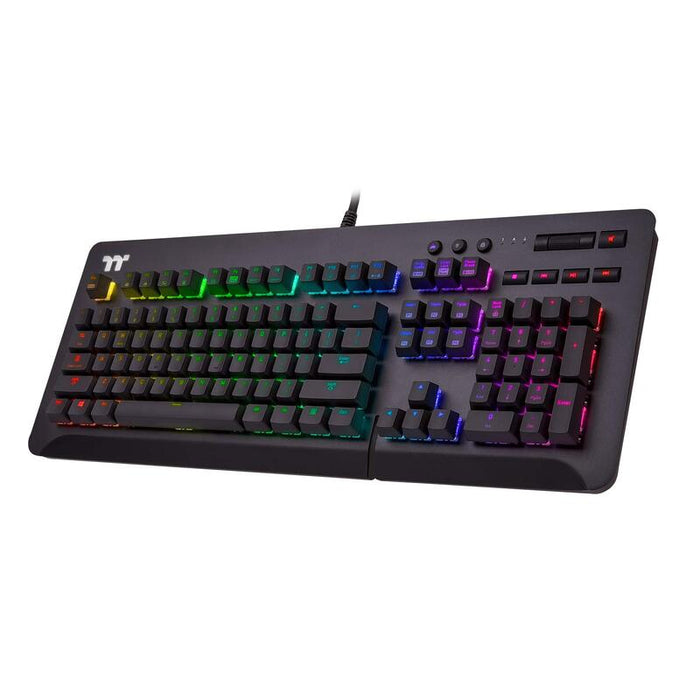 Teclado Gamer Mecánico (Cherry Mx Silver) Thermaltake Level 20 Gt Rgb (Negro)