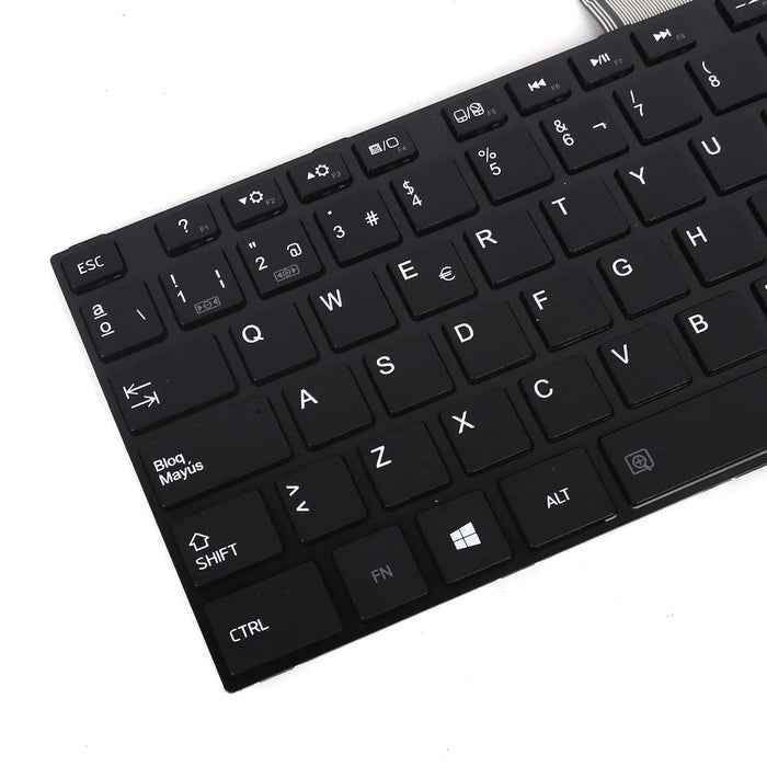 Teclado Glossy Negra Para Portátil Toshiba Satellite C70 A B D