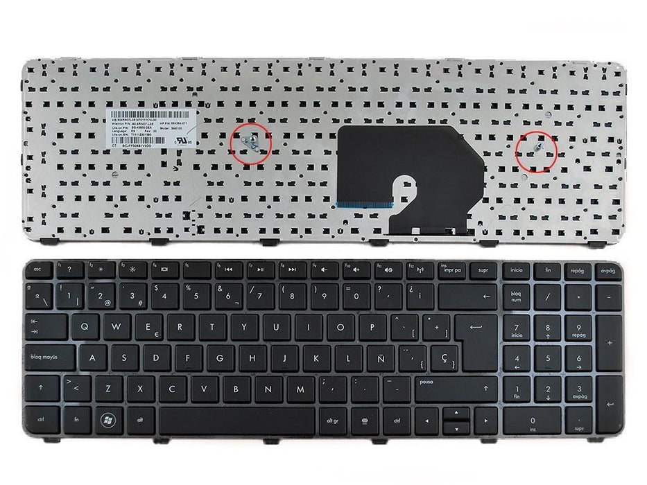 Teclado Para Portátil Hp Dv7-6000 Marco Brillante