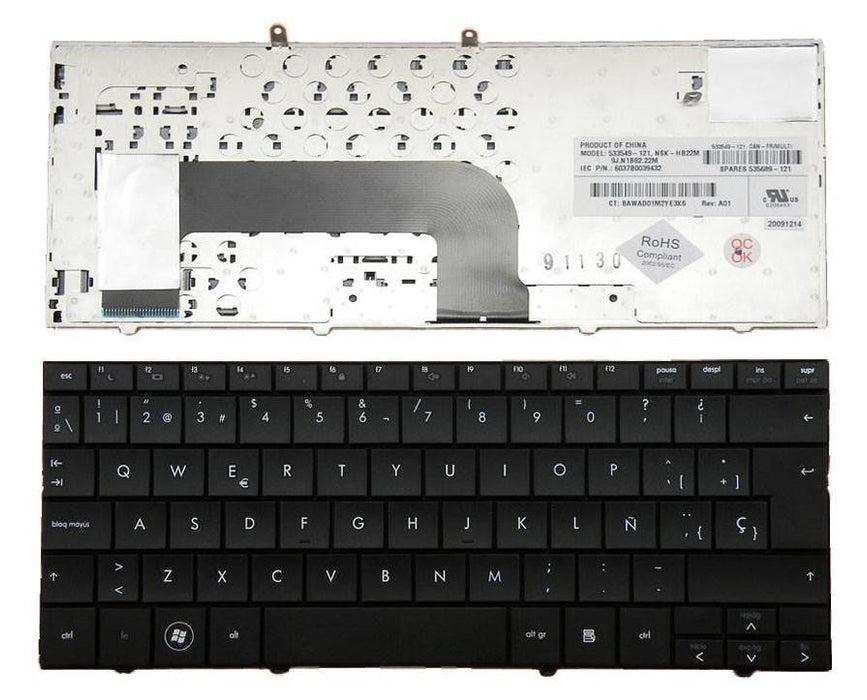 Teclado Para Portátil Hp Mini 533551-071 Nsk-Hb20S 9J.N1B82.20S Nsk-Hb20S Mp-08K36E0-930 V100226Ck1 6037B0040155