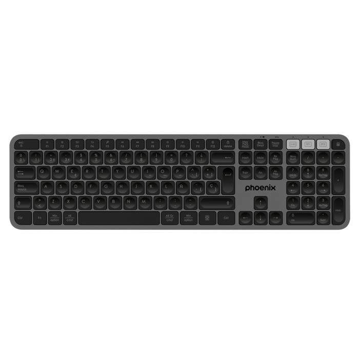 Teclado Inalámbrico Multidispositivo Phoenix K300 Blueooth Dual Y 2.4ghz